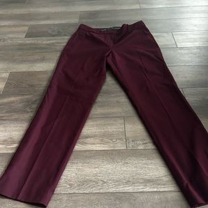 Ann Taylor size 6 burgundy pants